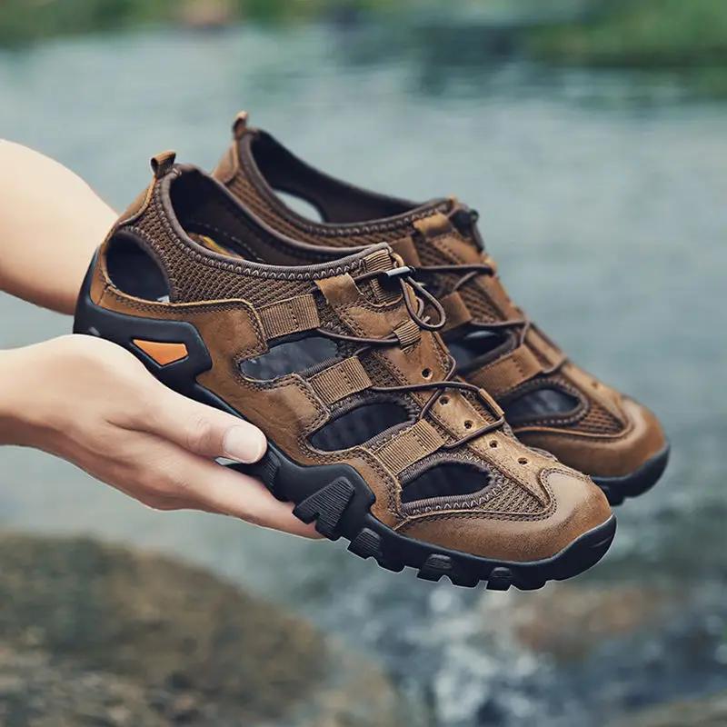 Man Sandals Running Sports Summer 2024 Shoes For Men Outdoor Color Breathable Cheap Clearance 2025 New In Stylish High Quality
