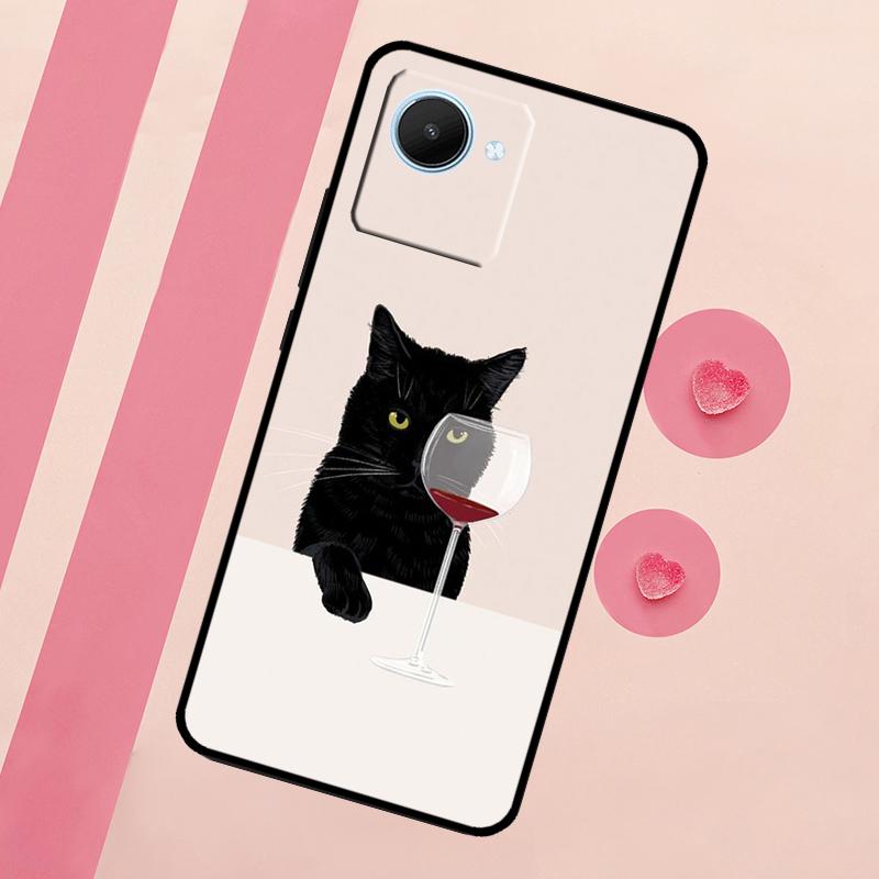 

Funny Cat Art For Realme C71 C55 C53 C67 C75 C61 C33 C63 C51 C65 10 11 12 13 14 15 Pro Plus GT7 Pro Case Realme 10 4G