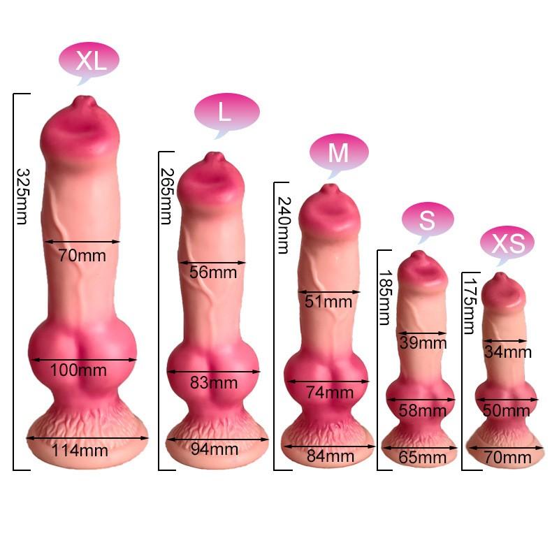 Realistic Huge Dog Knot Dildo Soft Monster Penis Sex Toys for Women Anal Plug Prostate Adult Eroti Animal Dick For Female Man