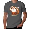 Red Panda Happy Tshirt Essential Solid Color Tshirt
