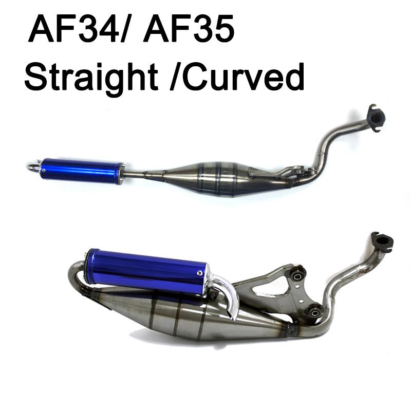 Exhaust System Muffler Pipe Scooter Moped For Honda DIO50 ZX50 AF34 AF35 Moped 50cc 2-Stroke Scooters Exhaust Pipe