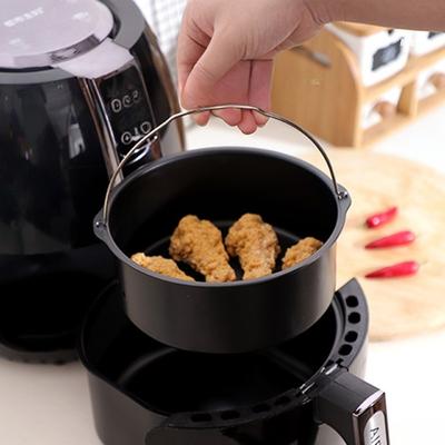 Round Cake Non Stick Baking Pan Tray Mold Air Fryer Basket with Handles Bakeware Kitchen Pizza Oven Baking Pans Tools