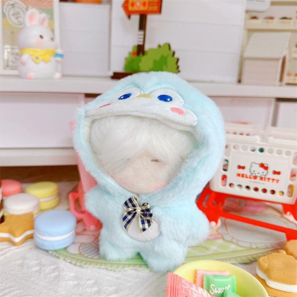 Plush Doll Clothes Multicolor Hairy One-piece Garment Cartoon Animal Jumpsuits  Stuffed Cotton Doll