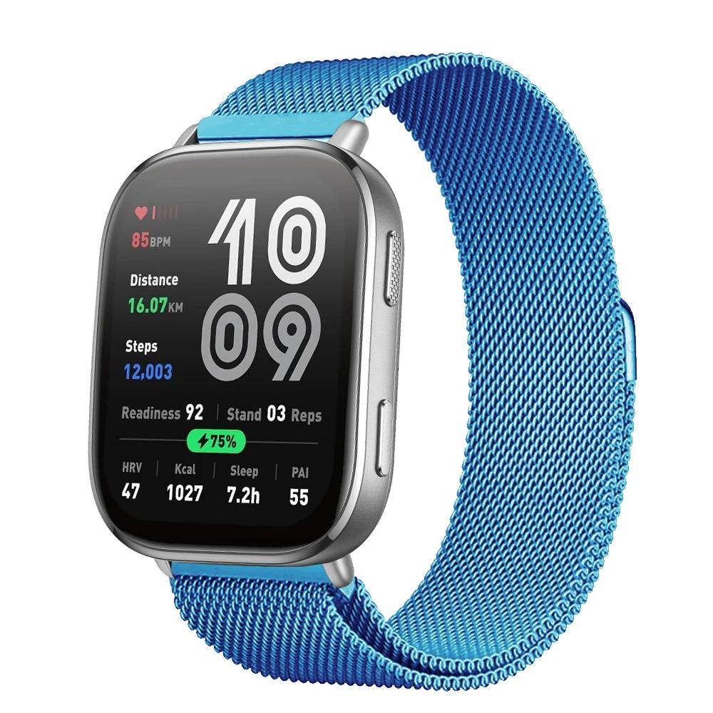 Magnetisches Armband für Für Amazfit Bip 6 Armband 22mm Band Metall Mesh Smartwatch Armband Correa Für Amazfit Bip6 Uhrenarmbänder