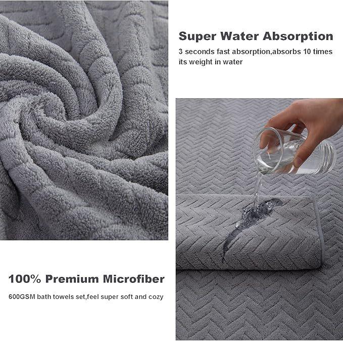 Thickened Absorbent Wheat Ear Coral Fleece Towel Bath Towel