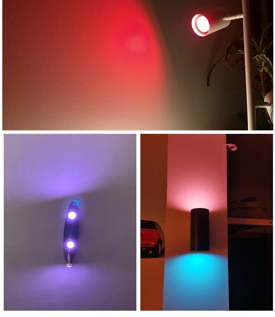 Tuya WiFi Smart GU10 RGBCW Dimmable Spotlight, Voice-Controlled with Alexa Compatibility.