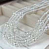 Vintage High-Gloss Perfect Round Artificial Crystal Pearl Adjustable Necklace Collarbone Chain