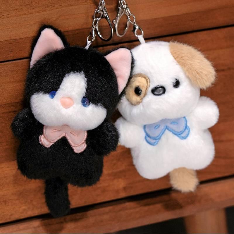 Cartoon Cat Koala Puppy Keychain Cute Girl Kids Backpack Decorative Gift Pendant