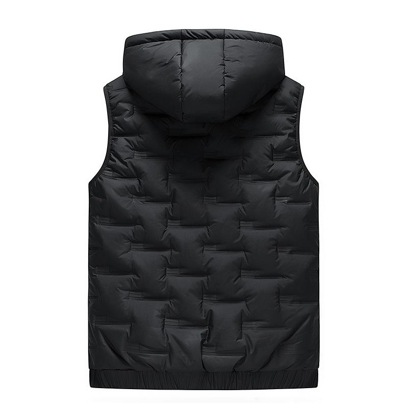 Men's Fall Winter Casual Trendy Sleeveless Stand Collar Multicolor Warm Hooded Vest Best Sellers Autumn