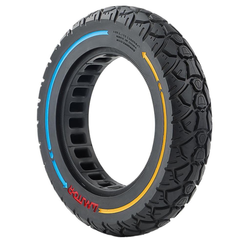 

AMITOR 10-Inch Scooter Rubber Wheel Colored Line Decor Off-Road Tire for 36mm Slot A