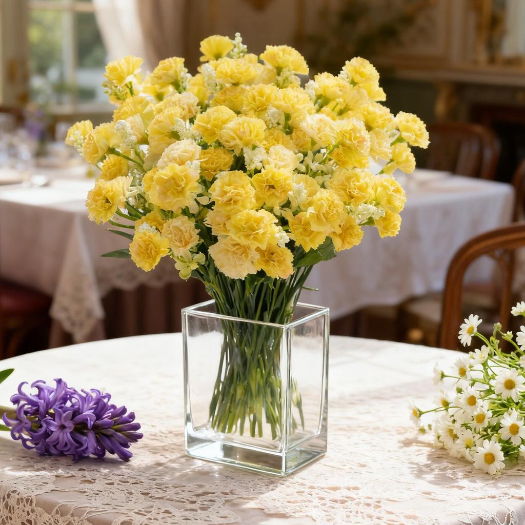 5/10pcsArtificial Flowers Small Carnation For Wedding Arch Decor Festival Garland accessories Home Room Floral Arrangement