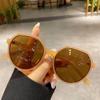 New Women Eye Protection Square Frame Sunglasses Retro Small Framed Brown Sun Glasses Ultra Light Blue Light Blocking Eyewear