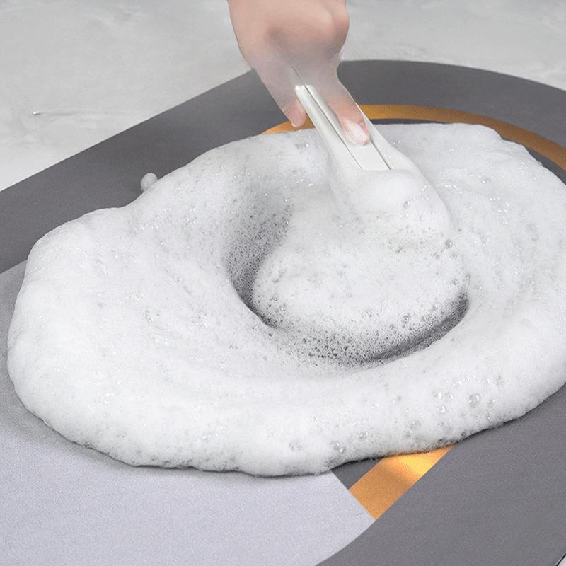 Solid Color Bathroom Floor Mats Bathroom Water Absorption Quick-drying Dirt-resistant Anti-slip Diatom Mud Soft Pad Foot Pedal Mat