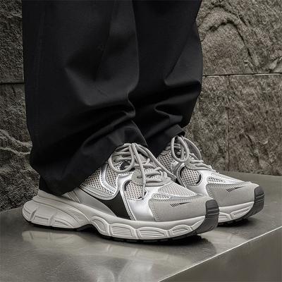 New Men's Casual Sports Shoes Mesh Platform Men's Shoes Trendy Versatile Dad Shoes Men