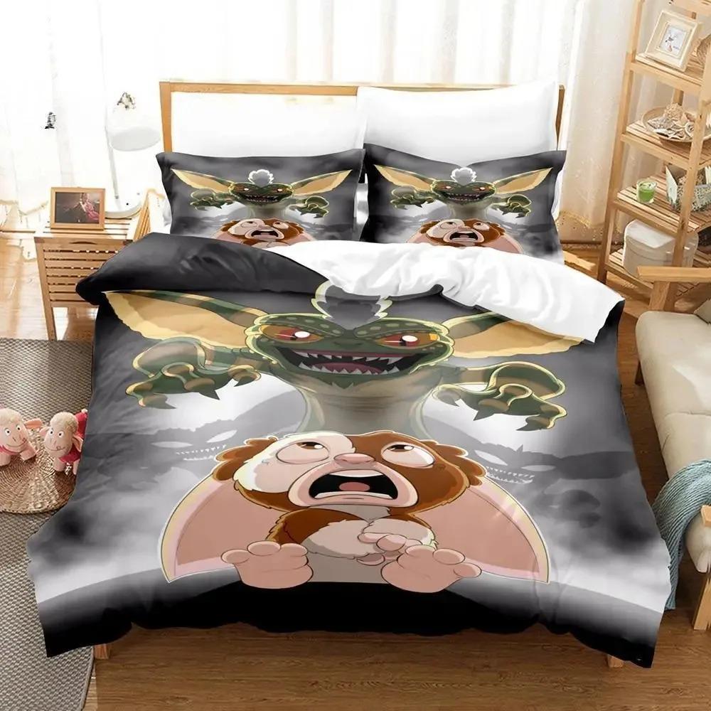 Comforter 3D Print Fashion Gremlins Bedding Set 3D Printed Suitable For Bedroom Kids Home Textile