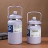 4L Stainless Steel Ice Bucket with Handle - Large Capacity Thermos Flask Cooler and Straw Water Bottle Combo