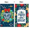 100pcs Vintage-Inspired Greeting Cards Set - Red/Green, Perfect for Gift Wrapping & Holiday Decorations