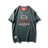 American Retro Niche Pure Cotton Trendy Brand Letter Print Short-Sleeve T-Shirt for Men, Summer Export Men's Clothing, All-Cotton Tee Shirt
