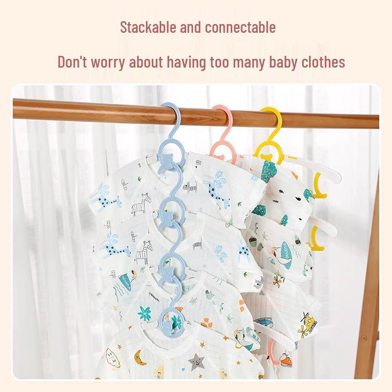Multifunctional Non-Slip Retractable Hangers for Baby & Kids' Clothes – Small Size Drying Rack