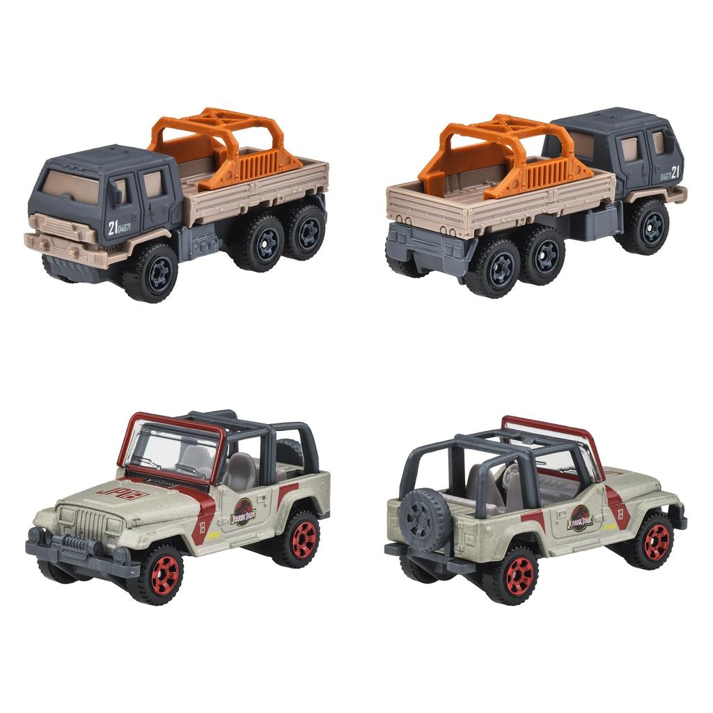 Matchbox Jurassic World Basic Car Vehicle Ages Toy, 24-Car Box, 3+, Multi-Purpose, 986B-JGL59