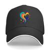 Rainbow Paint Splash Love Emblem Sandwich Baseball Cap Sun Cap Outdoor Workouts Hat