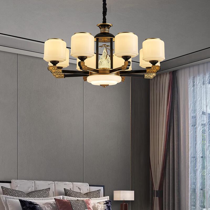 OEING Light Luxury 10-Light LED Chandelier