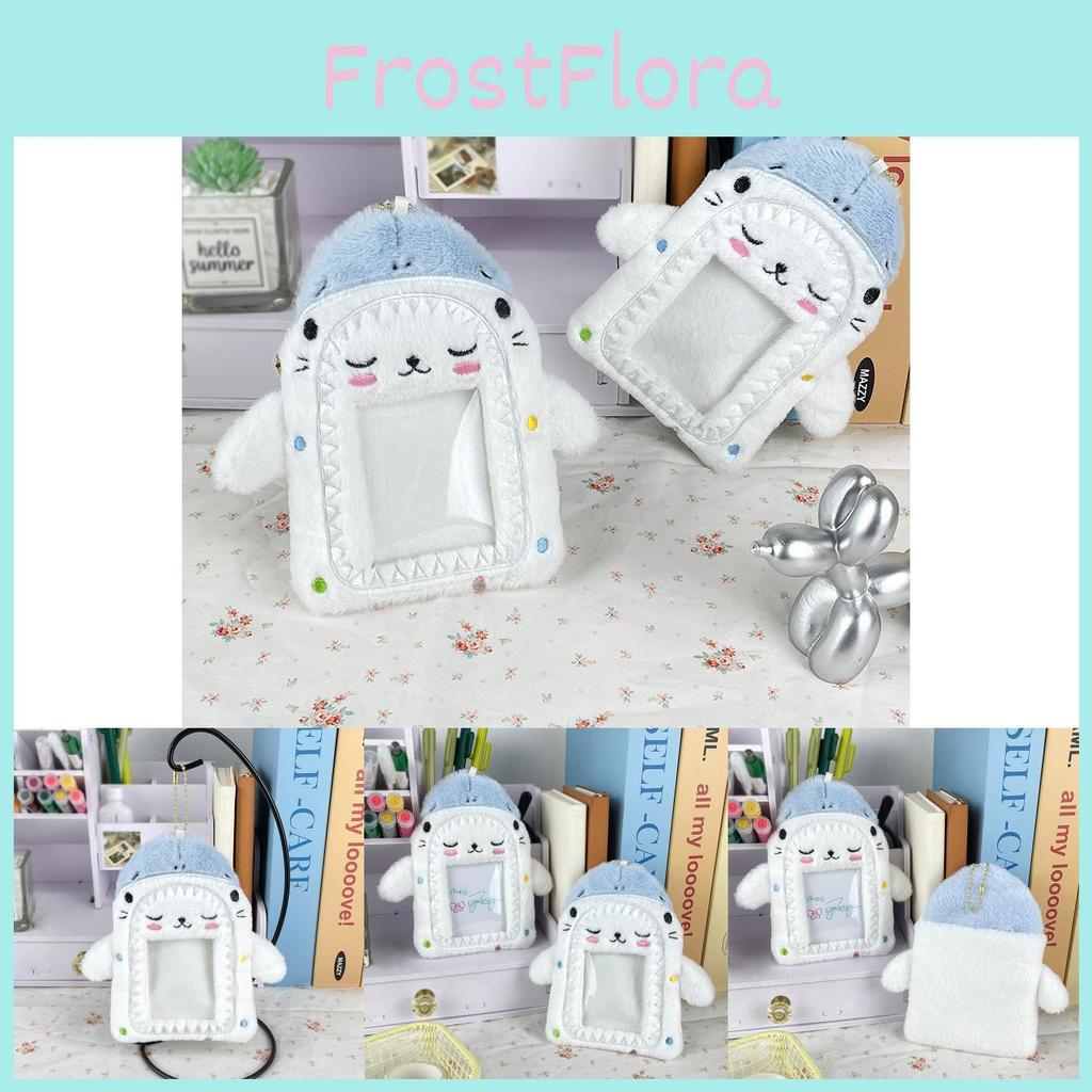 Adorable Shark Creative Cat Plush Card Holder For Instant Photo Display Id And