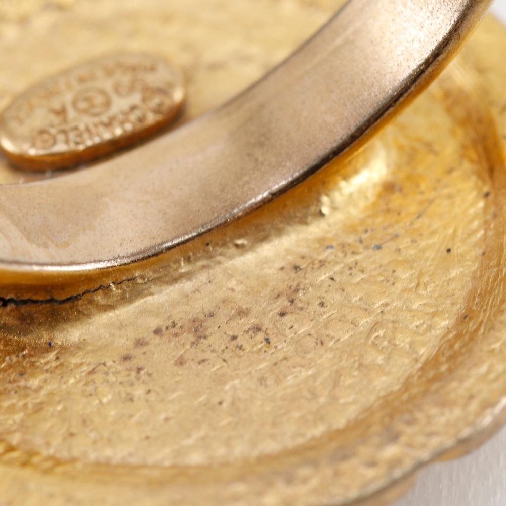 CHANEL Flower motif Ring Free size Plated Gold #6.6(US Size) flour 4.5g Women Used