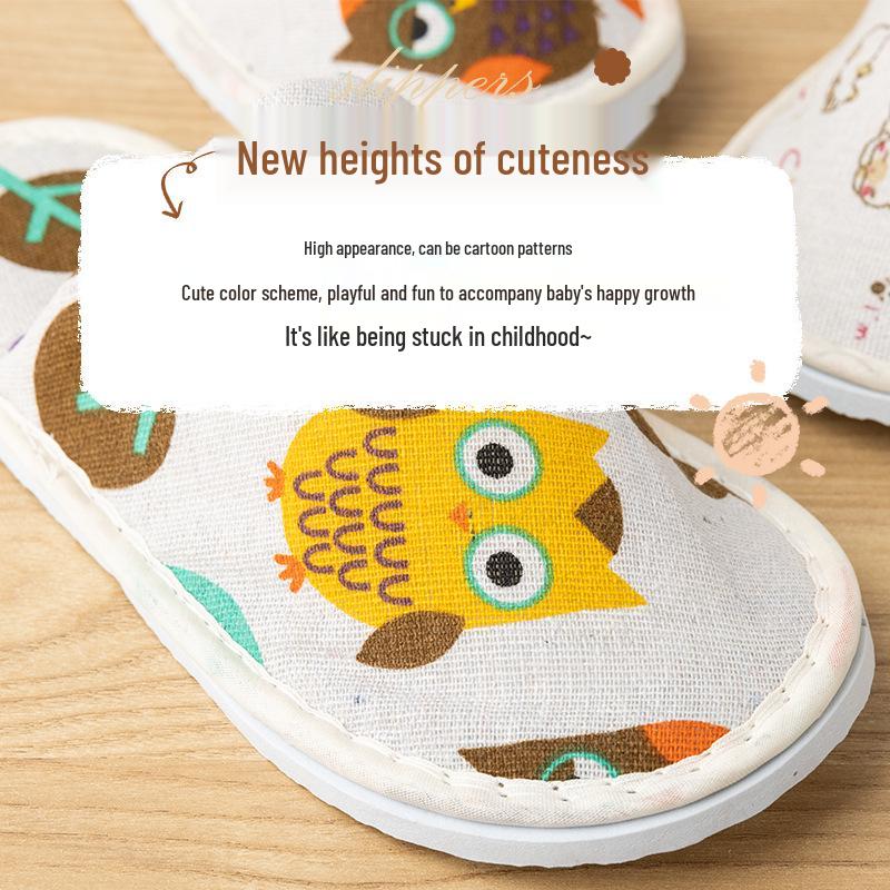 Kids' Portable Non-Slip Slippers for Travel and High-End Hospitality.