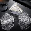 Præget Tekstur Servietdispenser Papirholder, Krystalglas Moderne Stil, Holdbar Ridsefast Elegant Kontor Køkkenrulleholder Organizer,