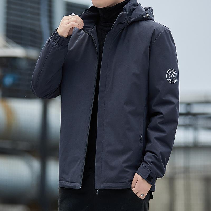 Jacket Down Jacket Men's Short Hooded Casual Warm Winter Jacket Men's