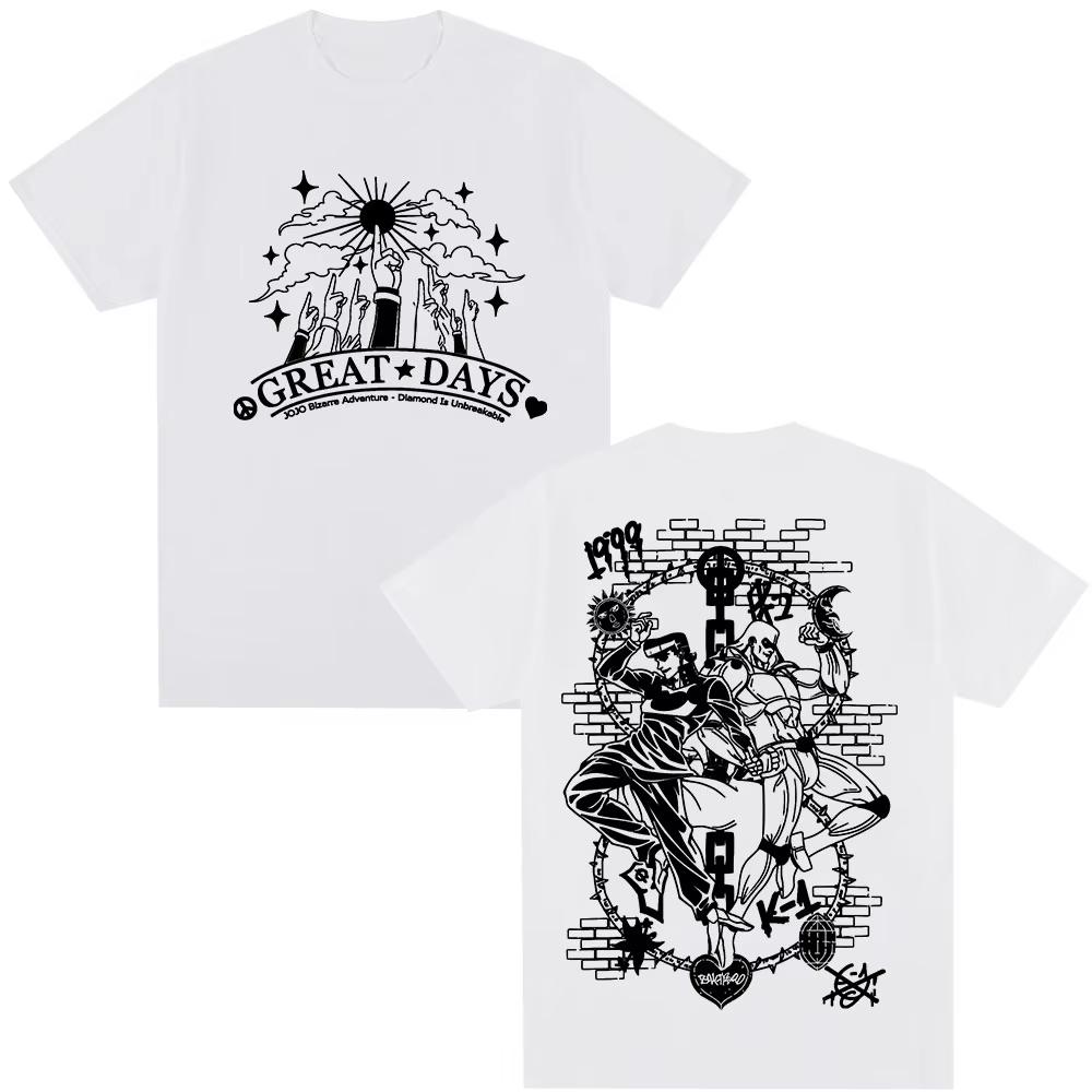 Show Off Your Love for JoJo’s Bizarre Adventure Diamond Is Unbreakable with This Great Days Themed Black T-Shirt