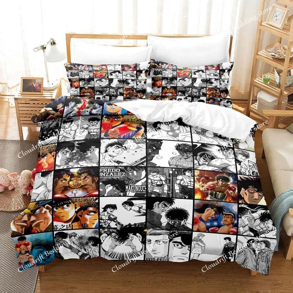 Nuovo Set Biancheria da Letto Anime Hajime No Ippo Copripiumino Piumone Set da Letto Coperta Copricuscino King Queen Twin Size Ragazzi Ragazze Adulto
