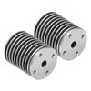 2Pcs 3D Printer Heatsink Kit for Voron 0.1 0.2 Hotend V6 CNC Aluminum Cooler Cinerous