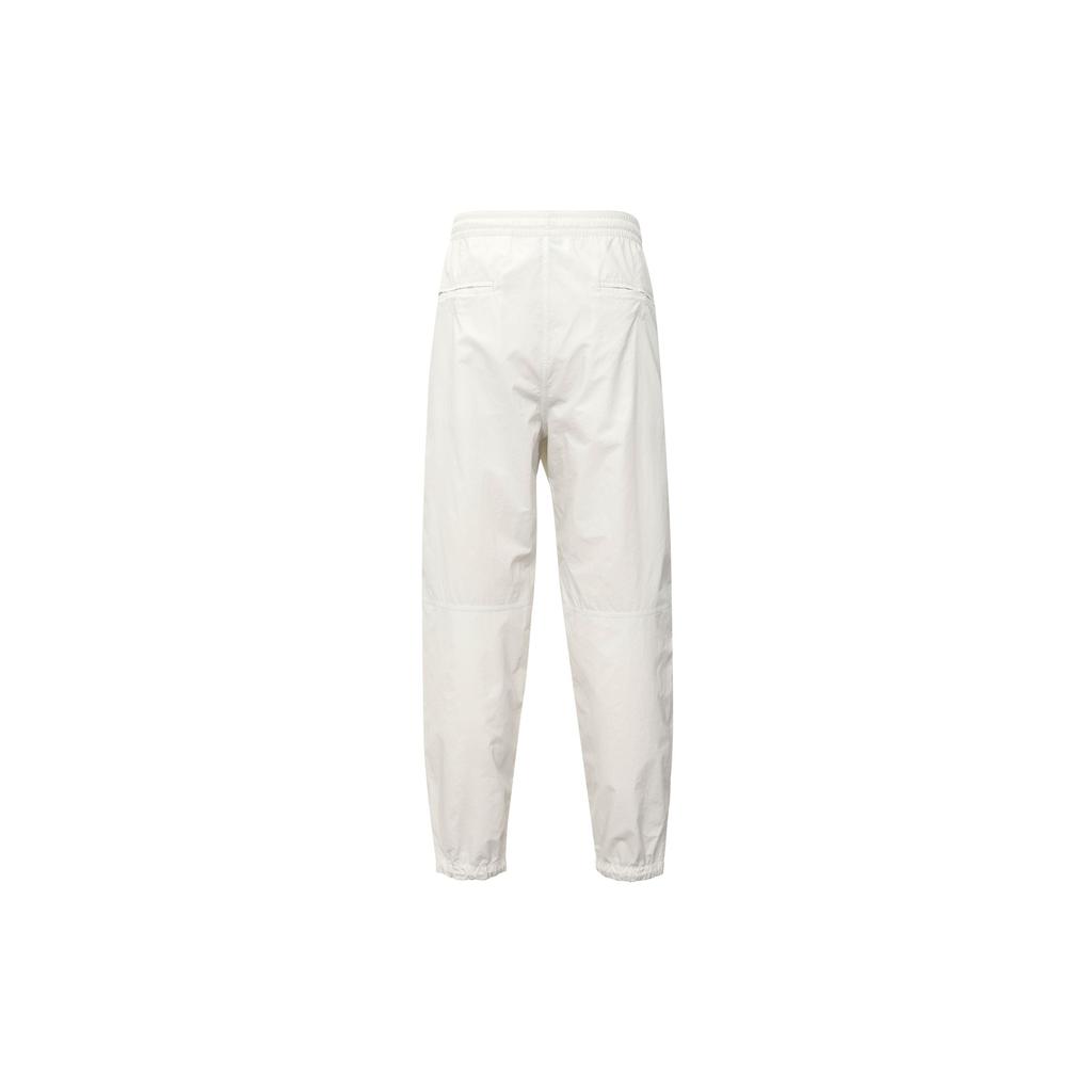 Under Armour Solid Color Casual Woven Jogging Mid Waist Knitted Sports Pants Men Bottoms White 1388053-114