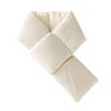 Winter Warm Scarf Solid Color Thickened High-Density Windproof Fabric Wrap Design Women Down Scarf Daily Outdoor Use