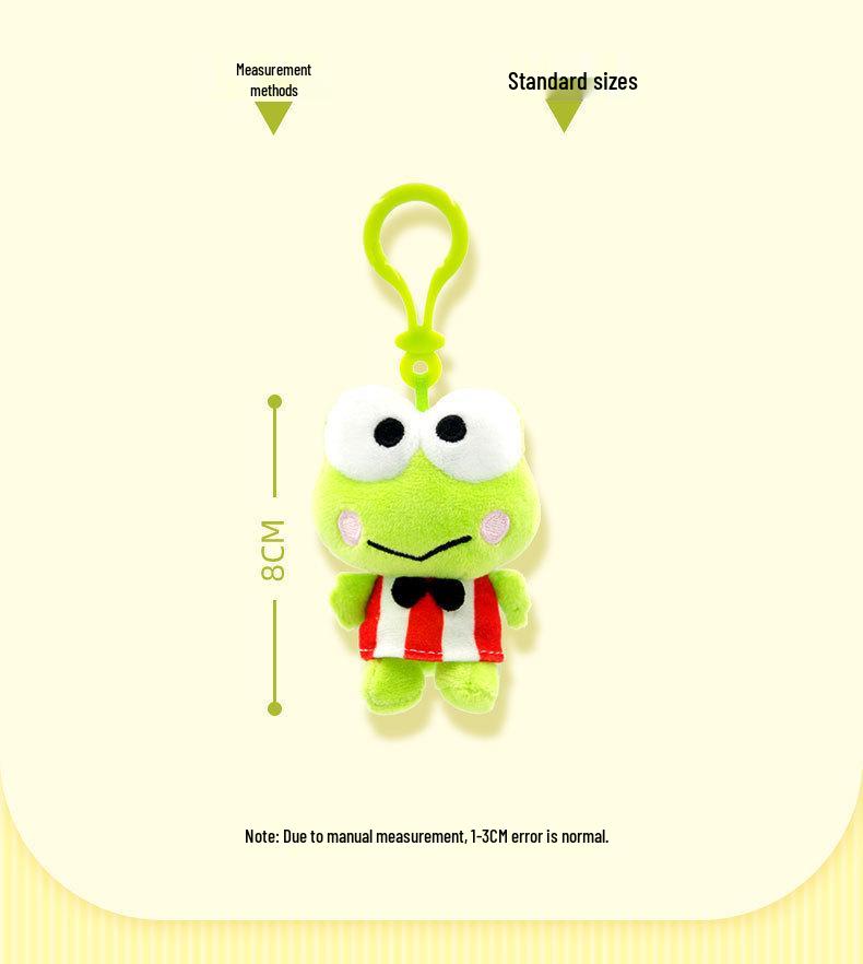 Genuine Sanrio Keroppi Plush Backpack Pendant & Keychain