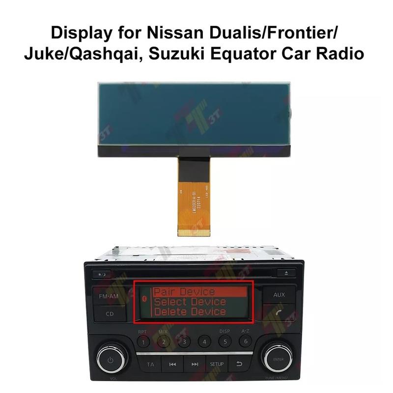Display for Nissan Dualis/ Frontier/ Juke/ Qashqai and Suzuki Equator Car Radio