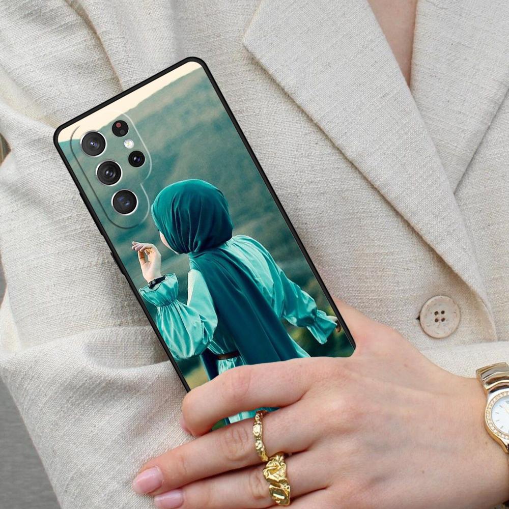 Islamic Arabic Hijab Girl Cell Phone Case for Samsung Galaxy S26 Ultra S25 S24 S23 S22 S21 S20 Note10 Cover