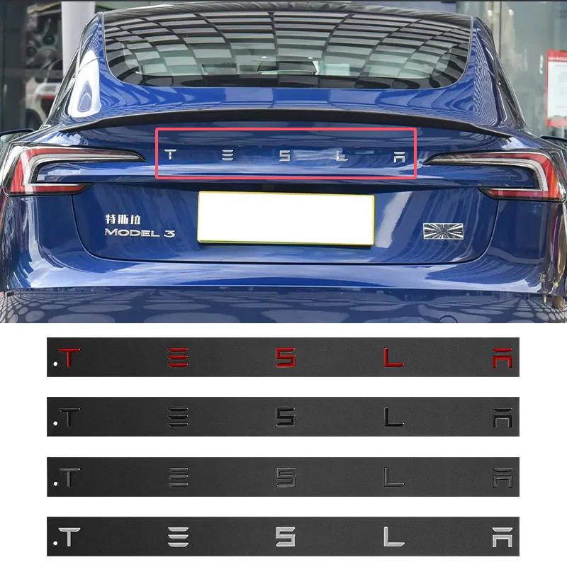 CRCUD1 Car Auto Decorate Styling Trunk Label For Tesla Model 3 X Mode Y Logo Rear Tail Label Car Accessories Personalized Car Sticker