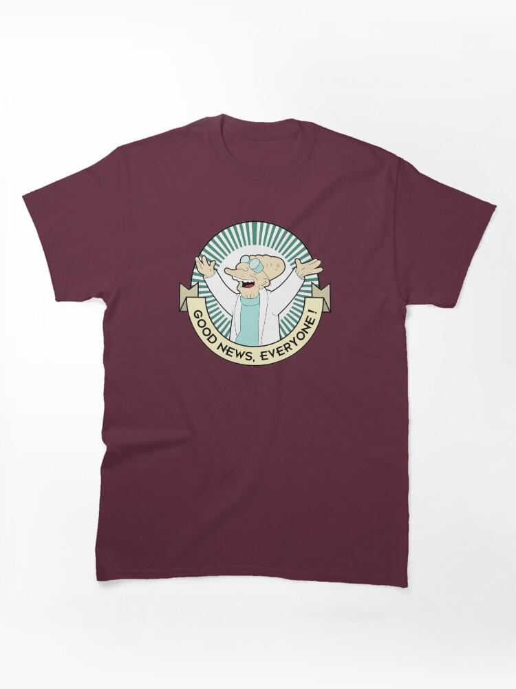 Milo Murphy's Law Professor Farnsworth - Good News Everyone! Classic Unisex T-Shirt