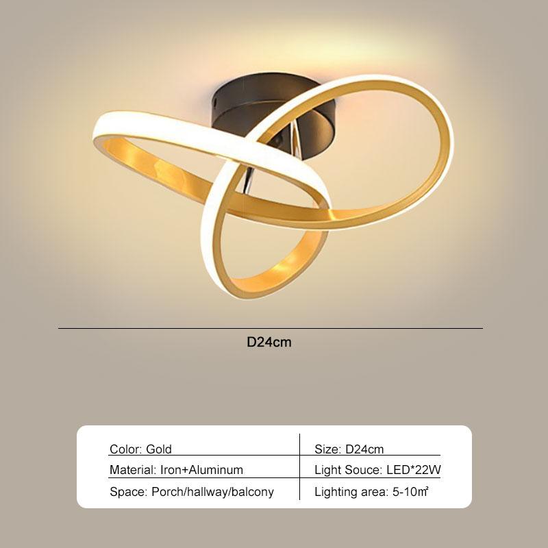 Nordic Lampy sufitowe LED do wnętrz na korytarz, balkon, alejkę, czarno-białe Lampy sufitowe LED lampada Oświetlenie wewnętrzne AC85-265V