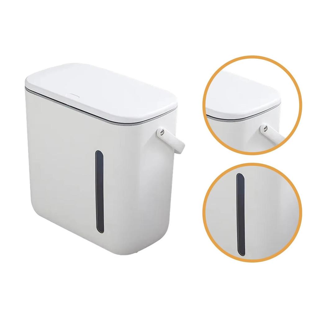 Shuangyi Tea Water Bucket Dry & Wet Separation Tea Room Trash Can with Visible Water Level Window, Thickened Bucket for Tea Residue