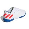 Adidas Messi 19.3 Turf J Abrasion Resistant Low top Kids' Soccer Shoes White Blue Red Teenagers F99930