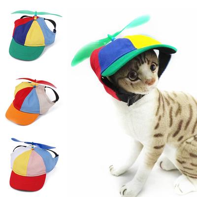 Pet Propeller Hut Bunte Abnehmbare Entzückende Sunproof Atmungsaktive Sommer Outdoor Dekorative Kappe Liefert