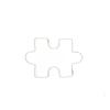 Keksausstecher in Puzzleform, Sandwich-Ausstecher aus Edelstahl für Kinder und Erwachsene