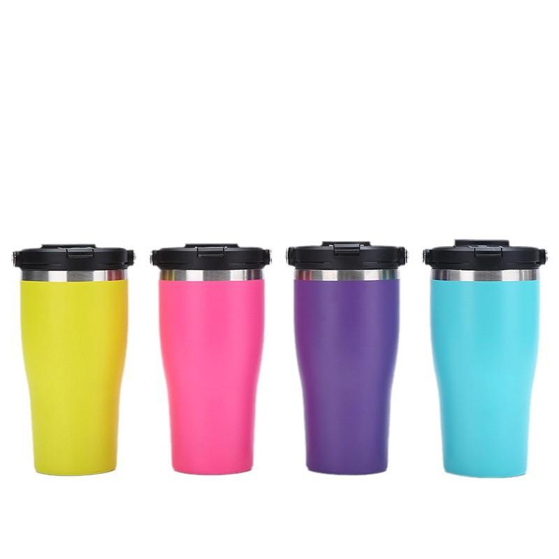 Stainless Steel Vacuum Insulated Travel Mug With Handle 20oz Double Wall Thermos Outdoor Sports Car Office