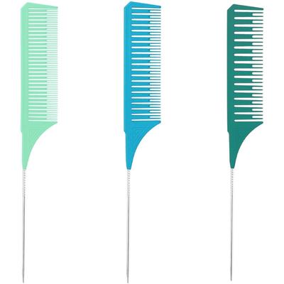3 Stück Strähnenkämme Stielkämme Salon Frisierkämme für Damen und Herren