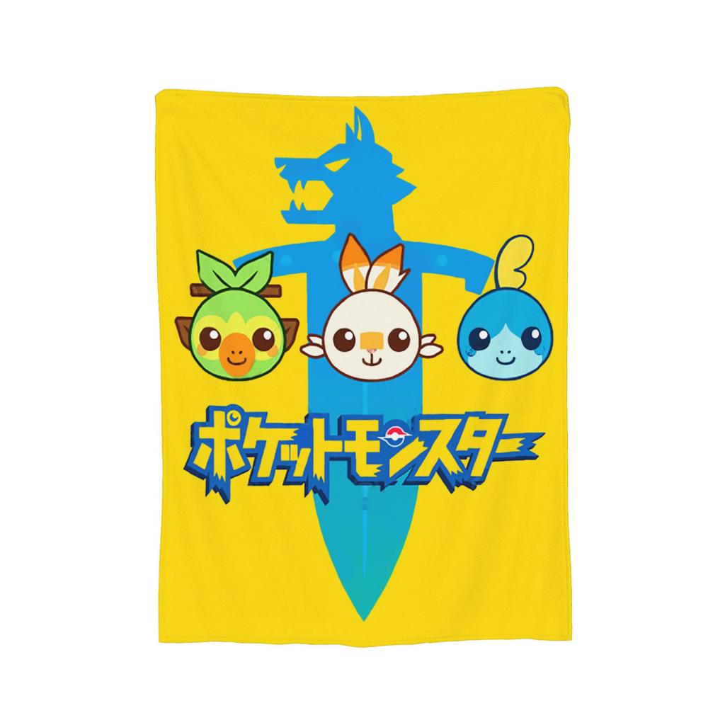 Pokemoned Charizard 006 Schematic Poster Knitted Blankets Fleece  Ultra-Soft Throw Blanket for Outdoor Travel Bedspread