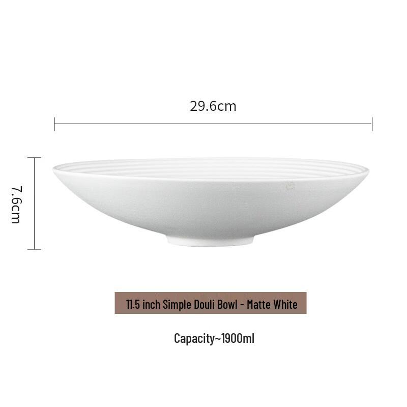 ZISIZ Ceramic Salad Plate Bowl